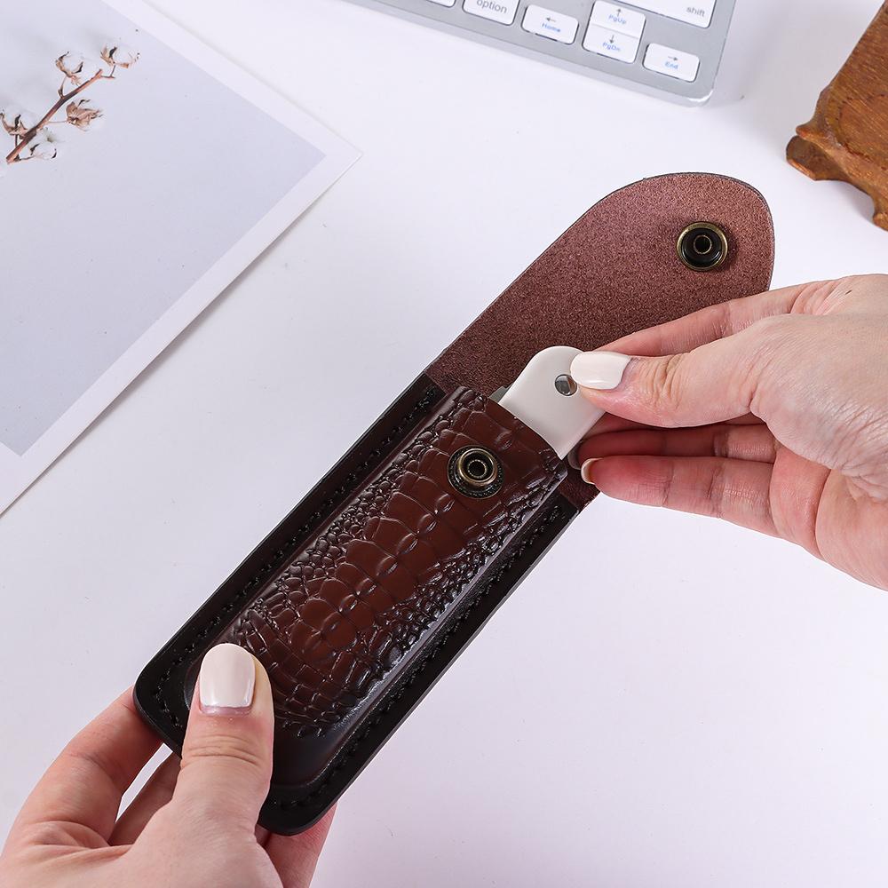 Cowhide Leather Sheath for Fol - Edc Everyday Carry Knives ulasan dan harga