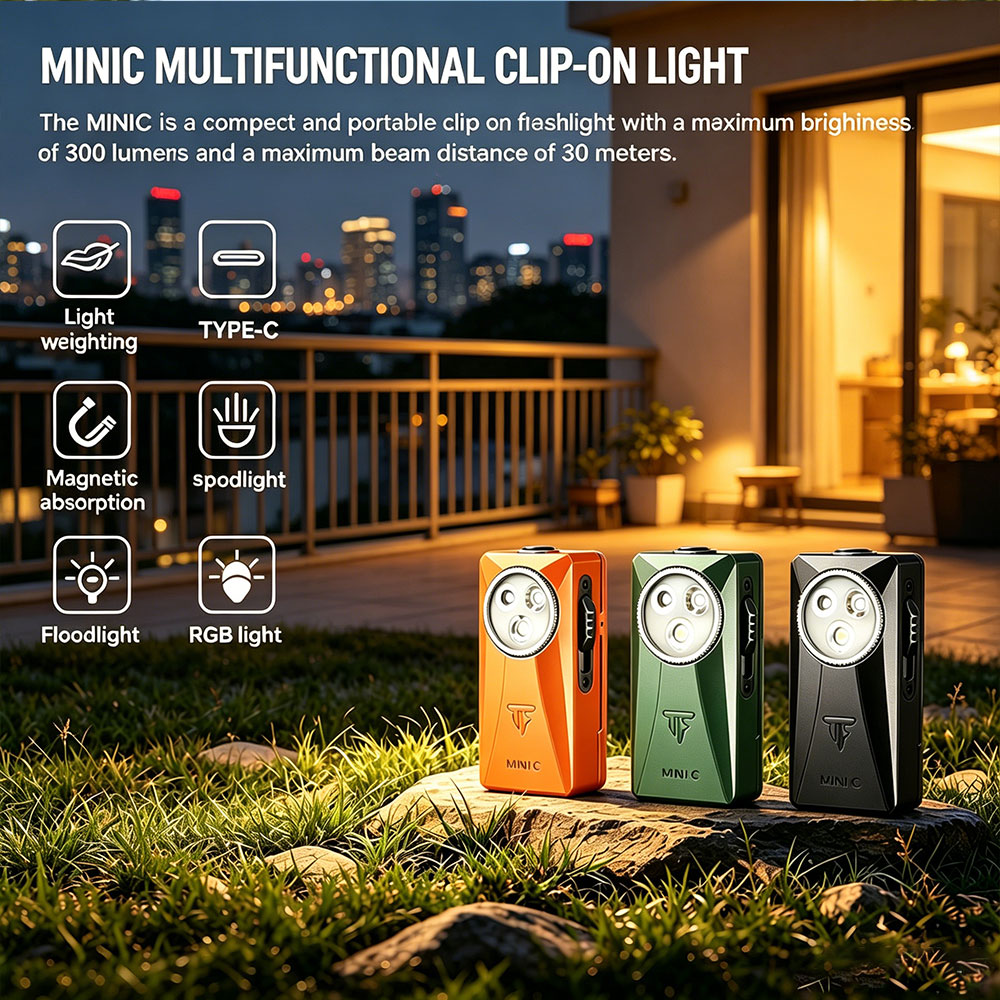 Trustfire MINIC 800 Lumens EDC - Edc Carry Clip ulasan dan harga