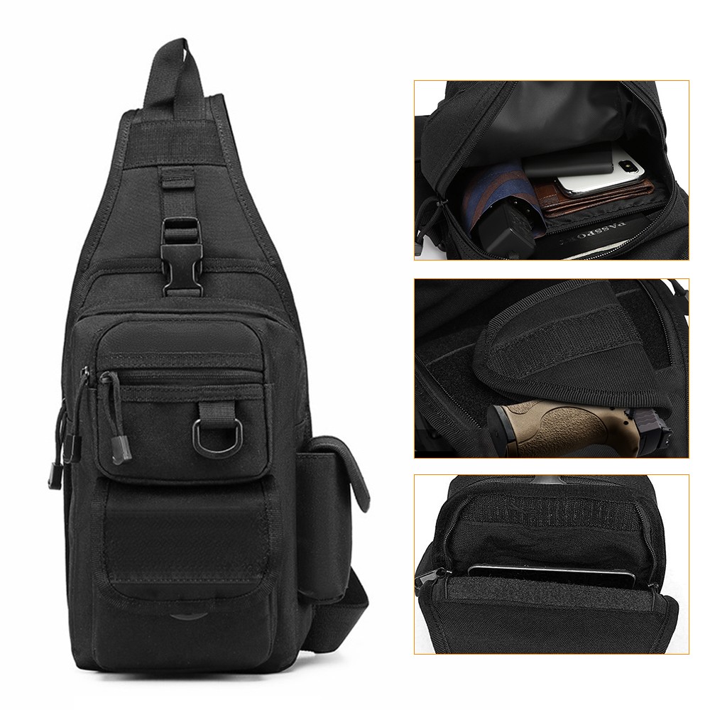 Tactical Pistol Bag Concealed  - Edc Concealed Carry Sling Bag ulasan dan harga