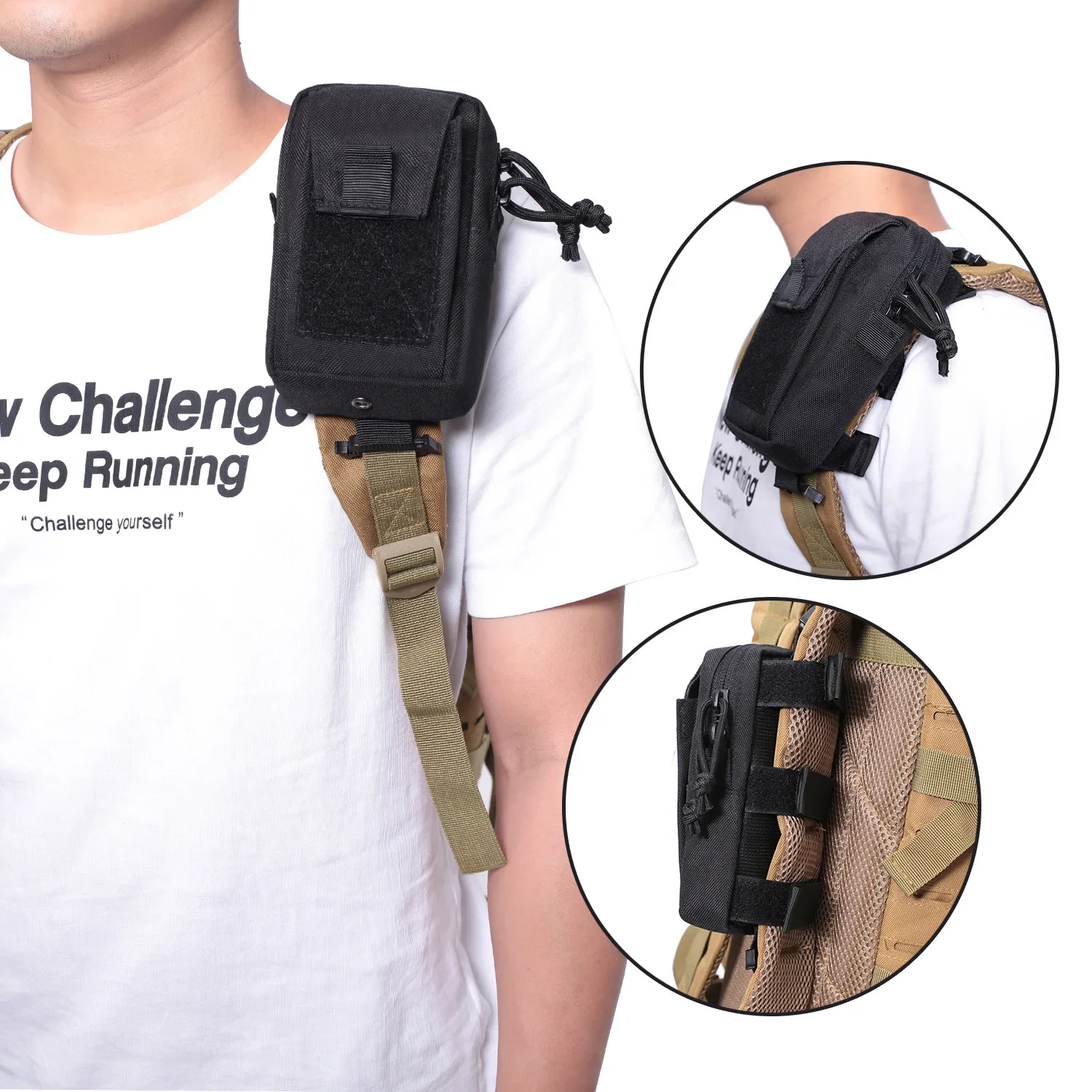 Molle Backpack Strap Phone Hol - Edc Carry Kit ulasan dan harga