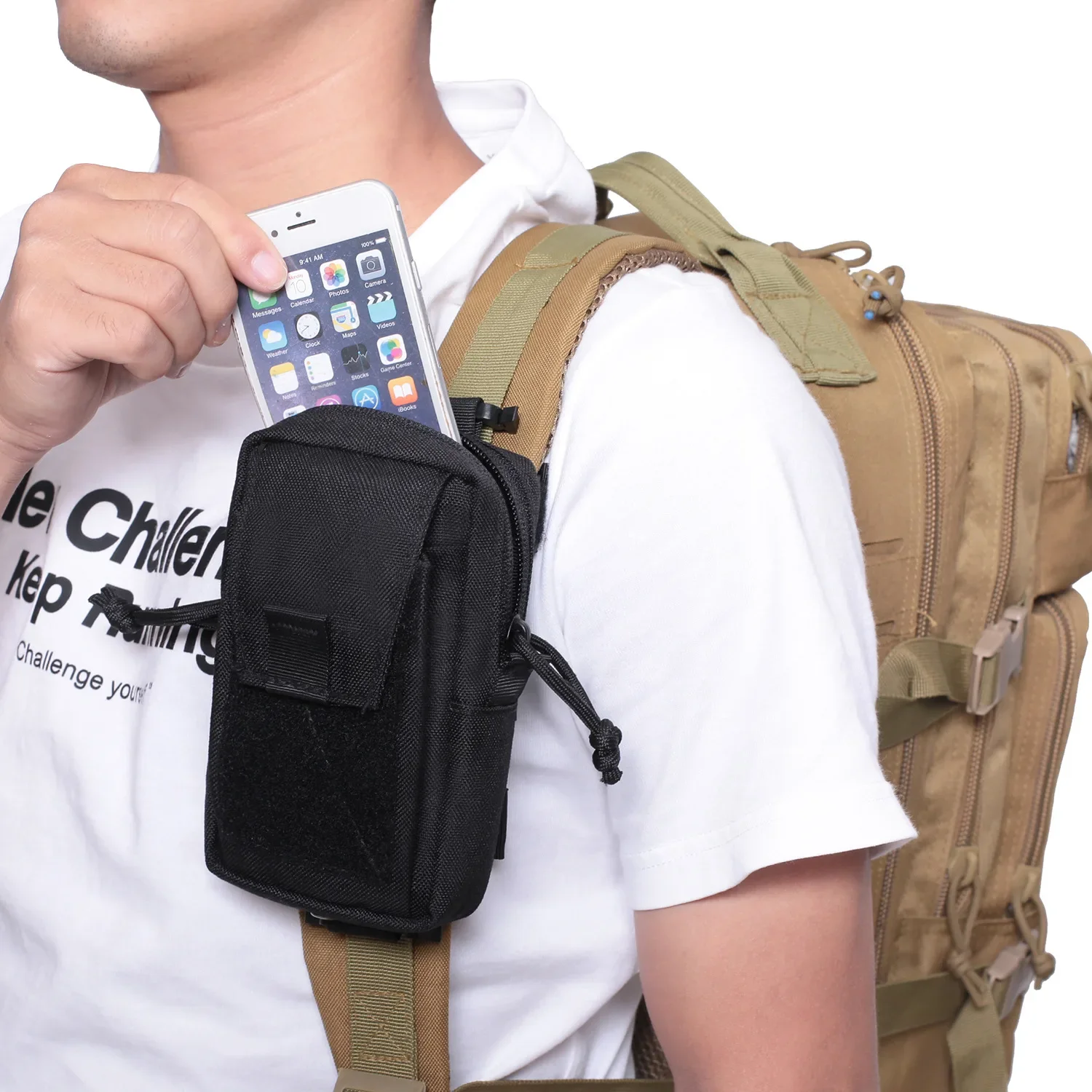 Molle Backpack Strap Phone Hol - Edc Carry Kit ulasan dan harga
