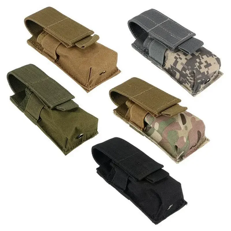 Tactical Molle Flashlight Pouc - Edc Carry Knife ulasan dan harga