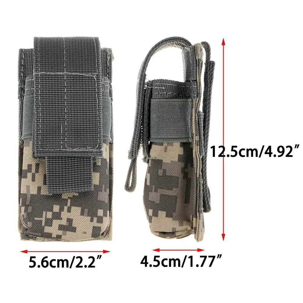 Tactical Molle Flashlight Pouc - Edc Carry Knife ulasan dan harga
