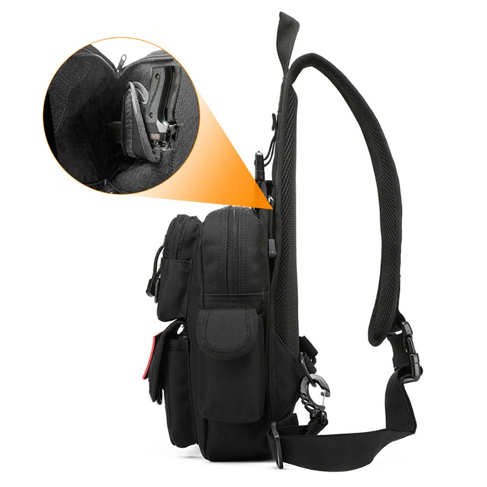 Tactical Gun Storage Bag Cross - Edc Concealed Carry Sling Bag ulasan dan harga