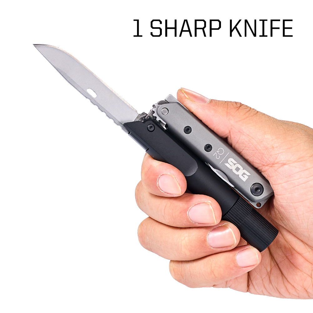 SOG BATON Q2 4 in 1 Multi-Tool - Edc Carry Knife ulasan dan harga