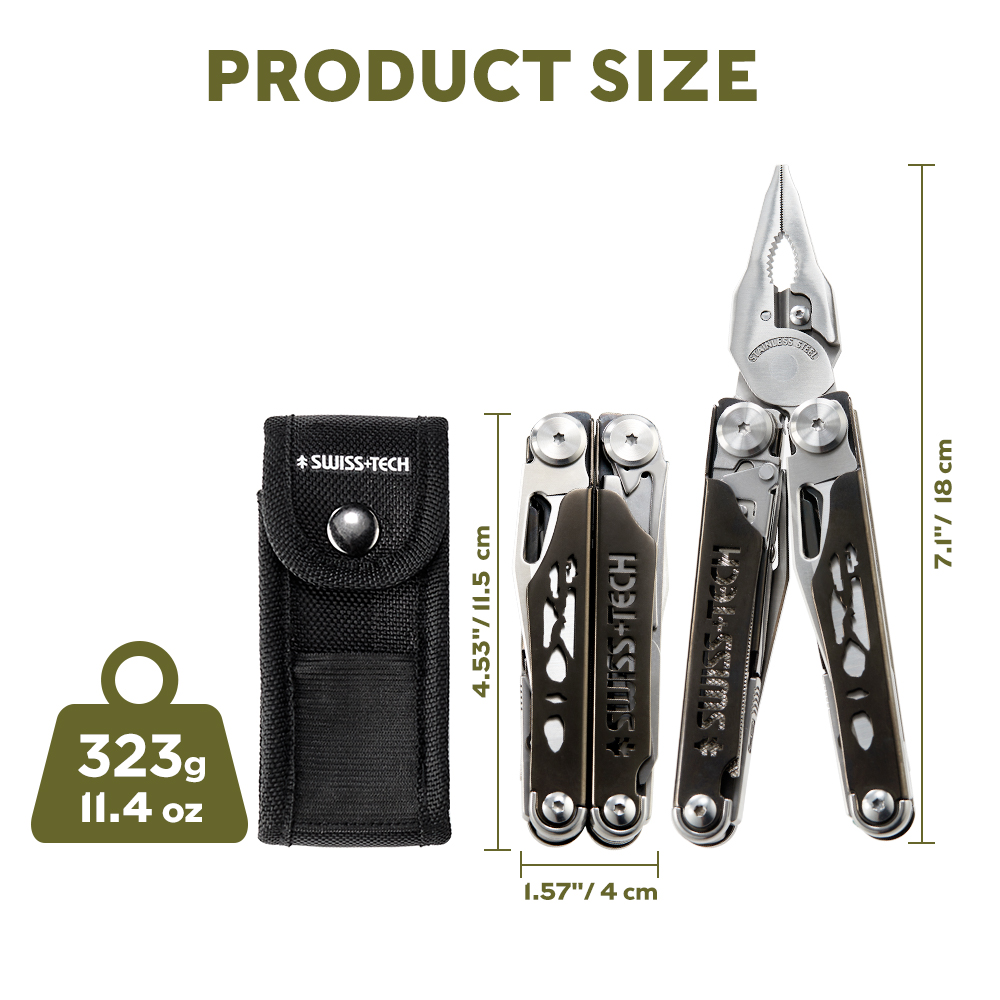 SWISS TECH Multifunctional Fol - Edc Carry Knife ulasan dan harga